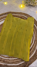 P007_Lemon green Mulchanderi Salwar set
