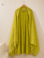 P007_Lemon green Mulchanderi Salwar set